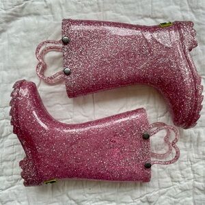 Western Chief Pink Glitter Boots